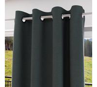 Soleil d'ocre, Eclipse 100% Blackout Curtain with Eyelets 135 x 180 cm Khaki