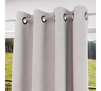 Soleil d'ocre, Eclipse 100% Blackout Curtain with Eyelets 135 x 180 cm White
