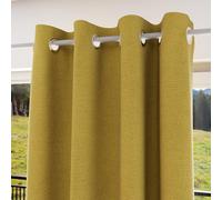 Soleil d'ocre Eclipse Blackout Curtain, Polyester, Yellow, 140 x 180 cm