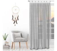 Soleil D'Ocre Sheer curtains SPIRIT in White 135x250 cm