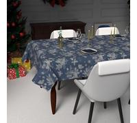Soleil d'ocre, Festive Printed Stain-Resistant Rectangular Tablecloth 140 x 240 cm Holly