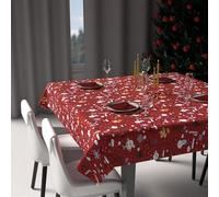 Soleil d'ocre, Festive Square Stain-Resistant Tablecloth 180 x 180 cm Candy