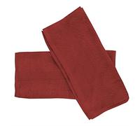 Soleil d'ocre, Lagune Set of 2 Guest Towels, Cotton, Brick, 30 x 40 cm