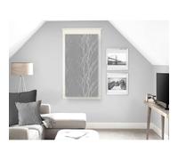 Soleil d'ocre "Liane Net Curtain Polyester Grey 45 x 90 cm