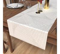 Soleil d'ocre, Luxury Table Runner 40 x 180 cm White