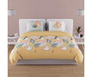 Soleil d'ocre, Mathis Duvet Cover Set, 57 Thread Count, 240 x 220 cm, Yellow