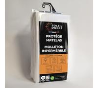 Soleil d'ocre Mattress Protector, White, 90 x 200 cm