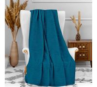 Soleil d'ocre, Microfibre Blanket 120 x 160 cm COCOONING Duck Blue