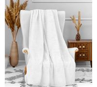 Soleil d'ocre, Microfibre Blanket 120 x 160 cm Cocooning Ecru