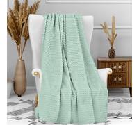 Soleil d'ocre, Microfibre Blanket 120 x 160 cm COCOONING Water Green