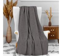 Soleil d'ocre, Microfibre Blanket 120 x 160 cm Grey COCOONING Grey