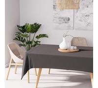 Soleil d'ocre Nappe Antitache Rectangle 160 x 270 cm Alix Anthracite,Polyester,Grey