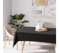 Soleil d'ocre Alix Rectangular Stain-Resistant Tablecloth 160 x 270 cm Black by Soleil d'Ochre, Polyester