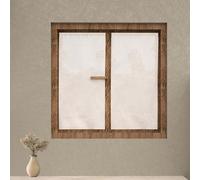 Soleil d'ocre, Net Curtain 45 x 90 cm Celia White 1 Pair