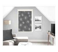 Soleil d'ocre Net Curtain, Voile, Polyester, Gray, H90 x B60 cm (2er Pack)