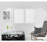 Soleil d'ocre Net Curtain, Voile, Polyester, White, H90 x B60 cm (2er Pack)