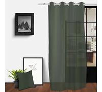 Soleil d'ocre Net Curtain with Eyelets 140 x 250 cm Green