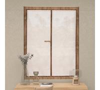 Soleil d'ocre, Pair of Net Curtains 60 x 160 cm Celia White