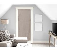 Soleil d'ocre Panama Voile for Door Window Taupe Cotton Ecru 70 x 200 cm