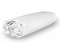 Soleil d'ocre, Percale Fitted Sheet, Cotton, White, 160 x 200 cm