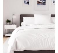 Soleil d'ocre, Polycotton Duvet Cover 140 x 200 cm Percale White