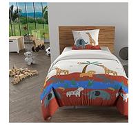 Soleil d'ocre, Savannah Brick Duvet Cover Set 140 x 200 cm, 100% Cotton, 57 Thread Count/cm²