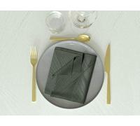 Soleil d'ocre, Set of 3 Napkins 45 x 45 cm Luxury Green