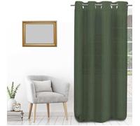 Soleil D'Ocre Sheer curtains BOHEME in Green 135x250 cm