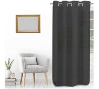 Soleil D'Ocre Sheer curtains BOHEME in Grey 135x250 cm