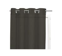 Soleil D'Ocre Sheer curtains PANAMA in Brown 140x240 cm