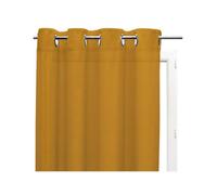 Soleil d'ocre Cotton Net Curtains, Yellow, 135 x 250 cm