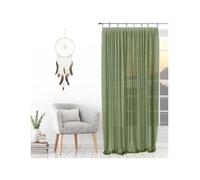Soleil D'Ocre Sheer curtains SPIRIT in Green 135x250 cm