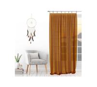 Soleil D'Ocre Sheer curtains SPIRIT in Yellow 135x250 cm