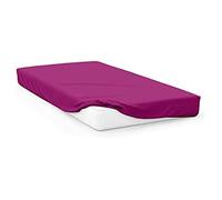 Soleil d'Ocre Sie Fitted Sheet, Cotton, Purple, 60 x 120 cm