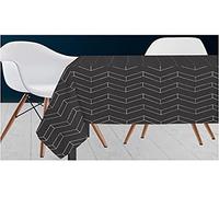 Soleil d'ocre Space Tablecloth, Polyester, Grey, 180 x 180 cm