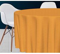 Soleil d'ocre Tablecloth, Polyester, Yellow, Diametre 180 cm