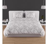 Soleil d'ocre, Togo Cotton Duvet Cover Set, 57 Thread Count, 260 x 240 cm, White