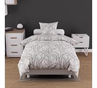 Soleil d'ocre, Togo White Cotton Duvet Cover Set, 57 Thread Count, 140 x 200 cm