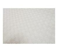 Soleil d'ocre, Under Rectangular Tablecloth Plain PVC, White, 140 x 240 cm