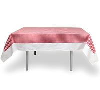 Soleil d'ocre Vichy Tablecloth 140 x 300 cm Red