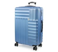 Soleil Wheeled Hard Sided Suitcase with TSA Approved Luggage Locks Pierre Cardin Blue Small