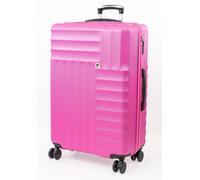 Soleil Wheeled Hard Sided Suitcase with TSA Approved Luggage Locks Pierre Cardin Bright Pink Large