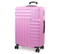 Soleil Wheeled Hard Sided Suitcase with TSA Approved Luggage Locks Pierre Cardin Pale Pink Small