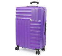 Soleil Wheeled Hard Sided Suitcase with TSA Approved Luggage Locks Pierre Cardin Purple Medium
