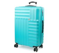 Soleil Wheeled Hard Sided Suitcase with TSA Approved Luggage Locks Pierre Cardin Teal Medium