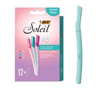 Soleil Women's Dermaplane Face and Eyebrow Razor, 12-Count