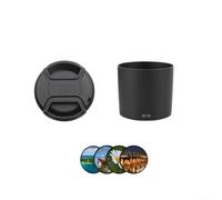 Soleilux ABS Lens Hood for Canon EF 100 mm f/2.8L IS USM, Includes Lens Cap & UV/CPL/ND Filter, for Macro & Outdoor Photography (Camera Filter 4 Set)