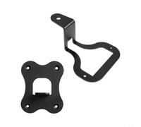 Soleilux Metal Wall Mount for Wiim Lite Speakers, Stable and Space-saving, in Black/White, for Living Room and Office (Black)
