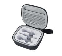 SoleKing Portabe Wireless Microphone Case Lav Mic Bag Audio Gear Travel Case for PQRQP 3 in 1 Wireless Lavalier Microphones Lapel Mics Plug-Play Clip on Lapel Mic wireless lavalier microphone systems