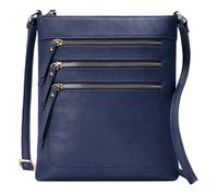 Solene Crossbody Bag Functional Multi Pocket Messenger Purse Top Zip Closure Shoulder Handbag With Adjustable Strap, Navy, One Size